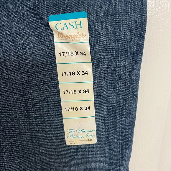 NWT Ladies Wrangler Cash boot leg riding jeans size 17/18 34 long - Picture 4 of 5